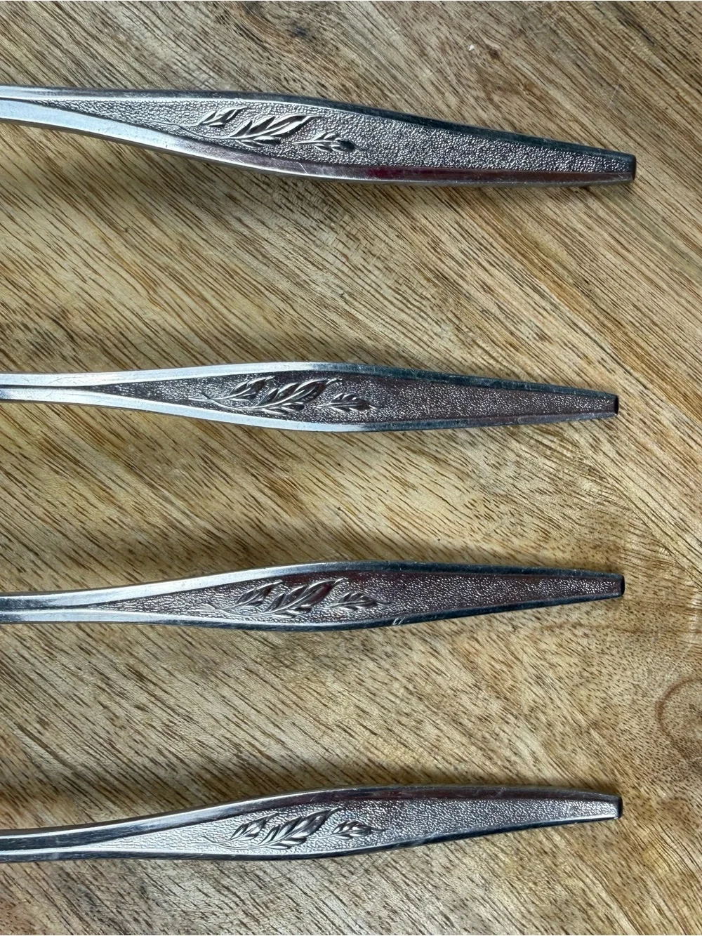 Community Stainless Morning Star Teaspoons Set of 4 Vintage Flatware